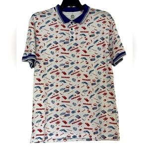 NWT One Resolution Men’s Polo Short Sleeve Cuba Havana Shirt Size‎ XL